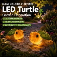 Statue de tortue en plastique moulé par soufflage écologique, décoration de jardin personnalisée pour l'extérieur, idéale pour les événements en hôtel et sur place publique