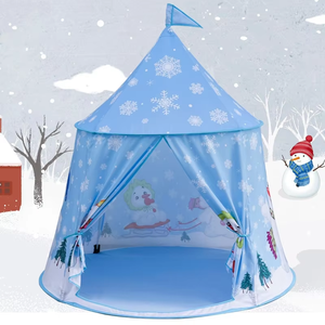 Tienda de Campaña Infantil Plegable con Forma de Castillo de Princesa, Juguete Deportivo Unisex, Lona de Poliéster Resistente, Estilo Tipi - Product Image 2