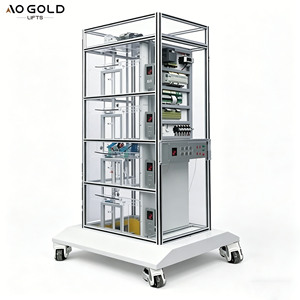แบบจำลองลิฟต์หนีไฟแบบโปร่งใส 4/6 ชั้น พร้อมระบบเชื่อมต่อฉุกเฉินโลหะ สำหรับโรงแรมและโรงพยาบาล - Product Image 5