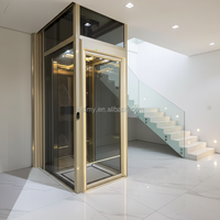Ascenseur de Luxe avec Design Moderne et Élégant en Acier Inoxydable, Ascenseur Domestique, Ascenseur pour Passagers