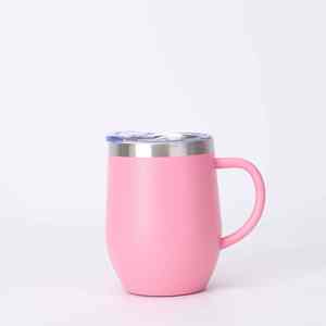 12oz Stainless Steel Vacuum Insulated Portable Mini Handle Leak-Proof Eggshell <b>Cup</b> - Product Image 3