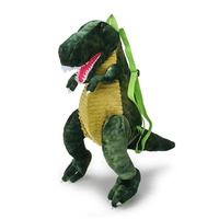 Sac à dos en peluche dinosaure créatif et mignon (Tyrannosaure, Tricératops) pour enfants, jouet, logo personnalisé, léger, cadeau pour garçons et filles