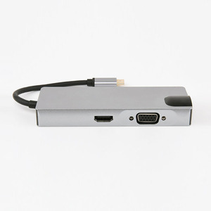 8in1 USB-C đa cổng Adapter Type-C Hub USB3.0 x 2 + HDM + VGA sạc cổng - Product Image 4