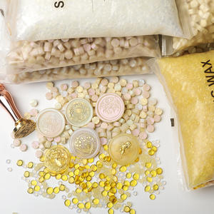 Particules de cire à cacheter transparentes 500g Larmes de Sirène pour la décoration de carnets et la scellure du papier - Product Image 2