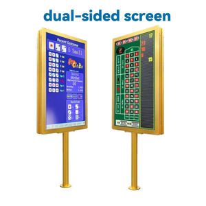 Pantalla de <span class=keywords><strong>casino</strong></span>, mesa de Baccarat ultrafina, monitor de <span class=keywords><strong>casino</strong></span> de doble cara con tira de luz de colores y 2 mini pantallas - Product Image 5