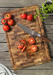 Planche à découper en bois ensemble de planche à découper de cuisine Durable pour hacher la viande légumes Fruits fromage planche à découper en bambou - Product Image 5
