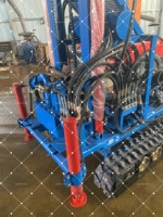 Mini-foreuse mobile pour puits d'eau artésienne, petite machine de forage motorisée avec pompe, profondeur max. 300m