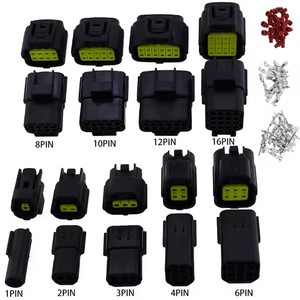 1 2 3 4 6 8 10 12 16 Pin Denso Tự Động Không Thấm Nước Dây Nối Điện Cắm Xe Kín Xe Tải Khai Thác Ổ Cắm Với Thiết Bị Đầu Cuối - Product Image 1
