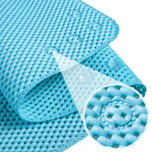Modern Blue PVC Bathmat Extra Long 43 X 91 CM Anti-Mould Shower Mat with <strong>Suction</strong> Cups for Non-Slip Sleek <strong>Bathroom</strong> <strong>Accessory</strong> - Product Image 1