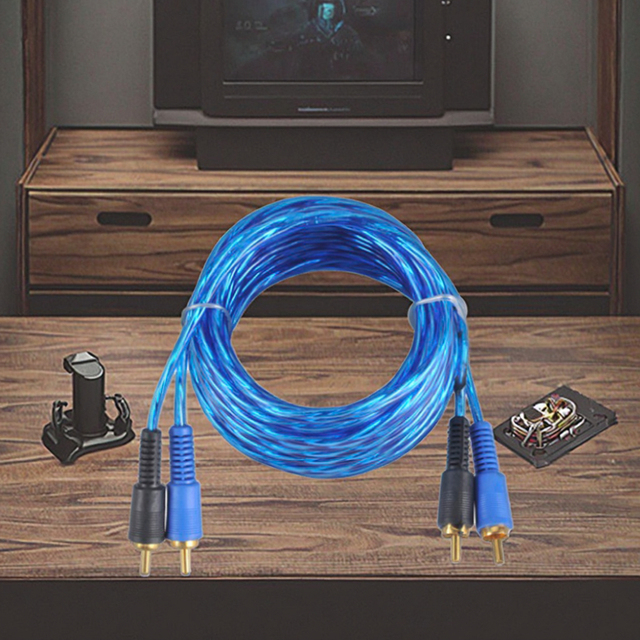 Noise Rejecting Car Audio RCA Cables Good Sales RCA Wires High Shielded RCA Cables Great Sound Quality Wires