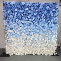Neues Design Faux Flower Hintergrund Wand Künstliche Blumen Wand Hochzeit Dekor für Veranstaltungen und Partys