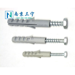 Tubo de expansión de plástico tetraédrico Nanjing San Ning para soporte de TV y montaje en pared de campana extractora con tornillo de cabeza Phillips - Product Image 2