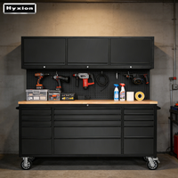Armoire à outils roulante en acier inoxydable 430 de 72 pouces, texture métallique, antirouille, européenne, pour garage et atelier