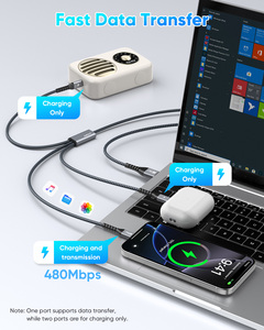 Cable USB SUNGUY 3 en 1 Tipo-C de Carga Rápida de 18W con Conectores Tipo-A a Tipo-C, Ecológico, Garantía de 3 Años, Venta al Por Mayor - Product Image 5
