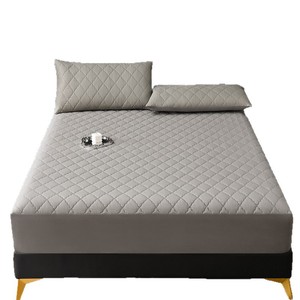 Protège-<span class=keywords><strong>matelas</strong></span> matelassé imperméable et respirant, <span class=keywords><strong>housse</strong></span> anti-éclaboussures intégrale <span class=keywords><strong>pour</strong></span> usage domestique - Product Image 5