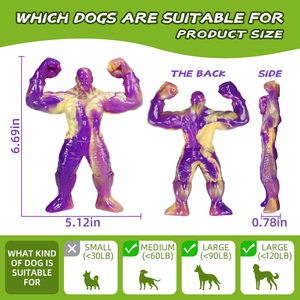 Extreem Taai Huisdier Kauwspeelgoed Muscle Warrior Nylon Interactie Te Verlichten Verveling Kauwen Schone Tanden Hond Kauwen Speelgoed Voor Agressieve Kauwers - Product Image 6