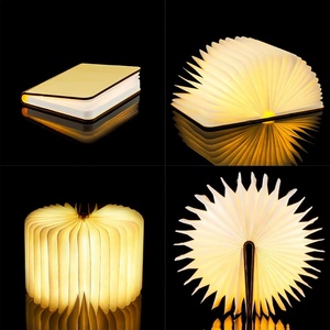 Lampe de nuit LED rechargeable par USB, lampe de livre pliable 3D, éclairer votre monde, cadeau d'anniversaire pour enfant, bébé, lampe de livre Lumio à 3 niveaux de luminosité - Product Image 1