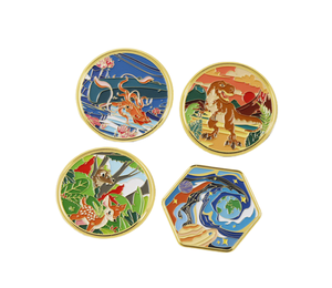 Fábrica de monedas de oro y plata, aleación de Zinc, moneda de libra de Metal, diseño personalizado, colección de monedas esmaltadas para Soucenir - Product Image 1