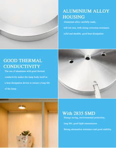 Ánh sáng trắng ấm dẫn dưới vòng Tủ Puck ánh sáng cho nhà bếp giọng trang trí chiếu sáng - Product Image 5