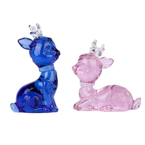 Figurine de cerf en cristal Darz, mini ornement en verre, décoration d'intérieur, collection de cadeaux, imprimé cartoon - Product Image 5