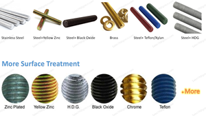 Siêu Duplex thép không gỉ UNS s32205 F60 1.4462 3/4 "* 105 Mét Stud Bolt với NUT - Product Image 2