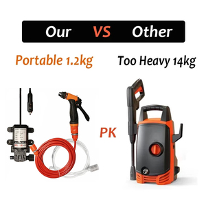 Pistolet de lavage de voiture portable 12V, <span class=keywords><strong>pompe</strong></span> à haute pression, nettoyeur électrique, <span class=keywords><strong>kit</strong></span> d'entretien automobile - Product Image 4