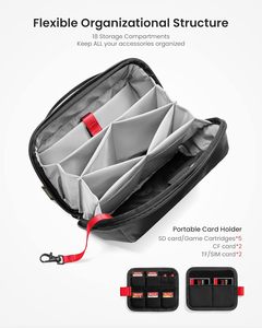 Bolsa Organizadora Inteligente de Moda, Resistente al Agua, con Cierre de Cremallera, para Guardar Cartas, Tarjetas, Electrónicos de Viaje, Bolsa Pequeña - Product Image 2