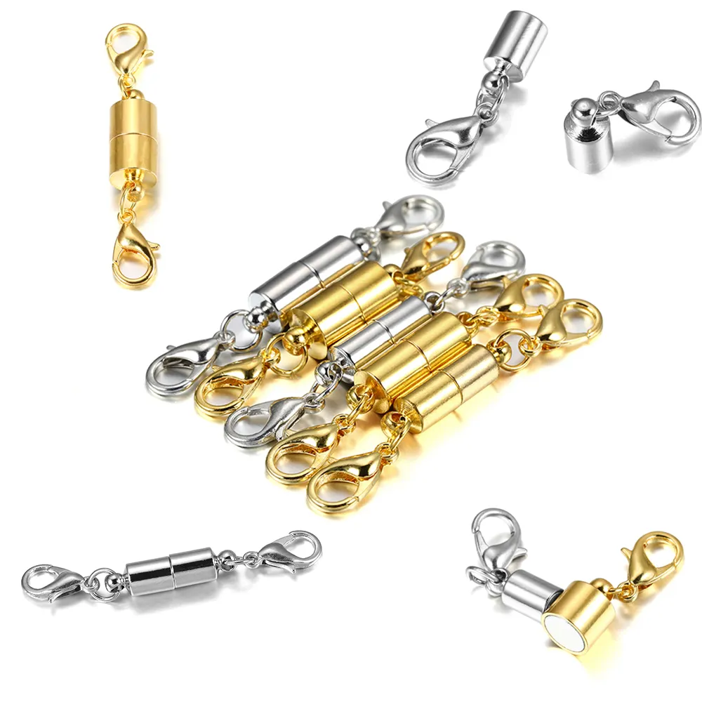 Gesper tembaga logam dengan gesper Lobster untuk konektor kalung gelang kulit untuk perlengkapan pembuatan perhiasan