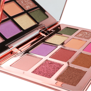 Lilywild Customized Hight Pigmented <strong>Glitter</strong> Powder <strong>Eyeshadow</strong> No Logo Eye Shadow Luxury Rose <strong>Gold</strong> <strong>Eyeshadow</strong> Palette With Mirror - Product Image 3