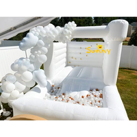 Château gonflable commercial mini pour extérieur, toboggan rebondissant, château de mariage, maison de fête, capacité 300 kg, installation facile
