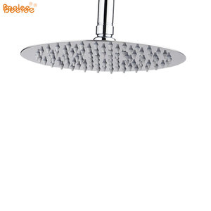 Huebeelee — pomme de Douche bs3206, pommeau de Douche rond à économie d'eau, acier inoxydable, résistant et personnalisable, Ultra-fin 8 pouces - Product Image 4