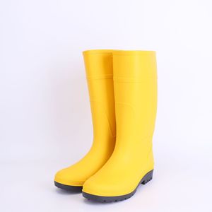 Bottes de pluie en PVC unisexe personnalisées pour l'agriculture, économiques, pour adultes, imperméables, printemps, été, automne, hiver, doublure en coton rouge - Product Image 3