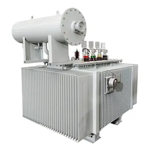 Transformator inti amorf suhu rendah 160kva 10500v hingga 400/380v transformator terbenam minyak