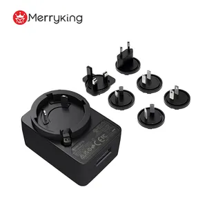 Merryking Factory Price Universal usb charger AU EU UK US kc pse Plug 5V 1A 2A 2.5A Power Adapter for phone for desktop lamp