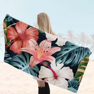 Serviette de plage en microfibre fine, jetable, imprimée, à séchage rapide, avec logo personnalisé pour femmes - Product Image 1