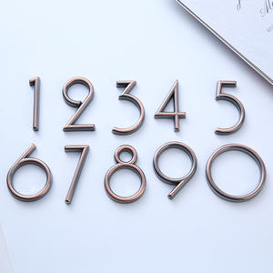 Numéro de porte 3D auto-adhésif personnalisé 0-9 Plaque de numéro de <span class=keywords><strong>maison</strong></span> Plaque de porte Numéro de porte de l'hôtel Boîte aux lettres Adresse Chiffres <span class=keywords><strong>Autocollant</strong></span> Signalétique - Product Image 5