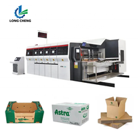 Nouvelle machine entièrement automatique d'impression, de rainurage et de découpe pour boîtes en carton ondulé, personnalisée professionnellement