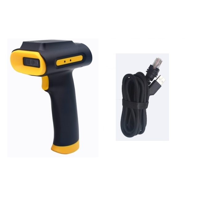860-960MHz UHF RFID Handheld Reader UHF Scanner 2D Barcode Scanning Gun RFID Terminal Data for Warehouse Inventory Management