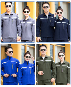 Ensemble <span class=keywords><strong>de</strong></span> vêtements <span class=keywords><strong>de</strong></span> sécurité réfléchissants à double couche, manches longues, uniforme <span class=keywords><strong>de</strong></span> travail avec bandes réfléchissantes durables pour les chantiers <span class=keywords><strong>de</strong></span> construction - Product Image 2