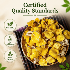 Chanterelles séchées jaunes de qualité supérieure |   Chanterelles déshydratées de qualité supérieure |   Yunnan sauvage biologique |   Vente en gros d'usine - Product Image 5