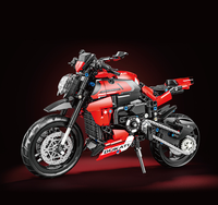 Vente chaude Modèle de voiture de sport Cool Briques de construction Produit personnalisé Ensembles de briques de construction Moto lourde