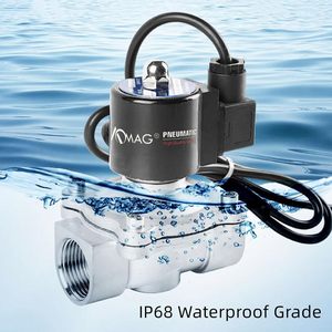 Vanne solénoïde Aomag 3/4 NPT 110V en acier inoxydable normalement fermée pour fontaine à eau - Product Image 6