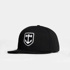 Gorras Snapback Estructuradas de Acrílico Negro Personalizadas, Gorras de 6 Paneles con Logotipo Bordado en 3D - Product Image 2