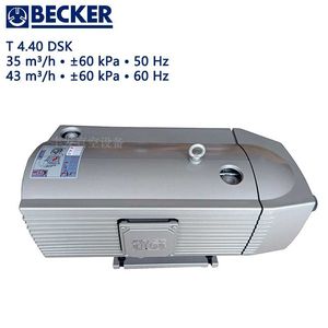 Pompe à vide sans huile Becker T4.40 DVT3.80 2 CV, connexion électrique par bride, tuyau de décharge 1 pouce - Product Image 2
