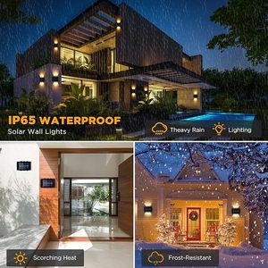 Luces Solares de Jardín, Lámpara de Pared, Luz LED Solar Ascendente y Descendente, Decorativa, Impermeable IP65 - Product Image 4