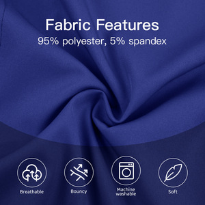 Comfortable Stretch Quick-Drying Short Sleeve Scrubs Uniform Set Unisex Moisture Wicking Hospital Workwear Split Set - Product Image 2