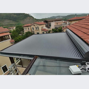 Volets roulants en <span class=keywords><strong>aluminium</strong></span> modernes motorisés, finition anti-décoloration, <span class=keywords><strong>nettoyage</strong></span> facile, protection solaire durable pour jardin et terrasse, usage intensif - Product Image 6