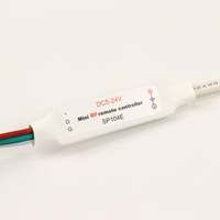 Controlador LED RGB Grilight SP104E SP621E SP103E WS2812B de 2048 Píxeles, Control Remoto RF de 14/17 Teclas con Bloqueo, DC5V-24V, Alcance de 20m, Mini Direccionable