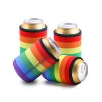 Porte-canettes en néoprène colorés au design promotionnel