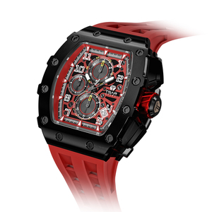 <span class=keywords><strong>Montre</strong></span> Tonneau pour homme <span class=keywords><strong>TSAR</strong></span> BOMBA avec bracelet en silicone - Product Image 2